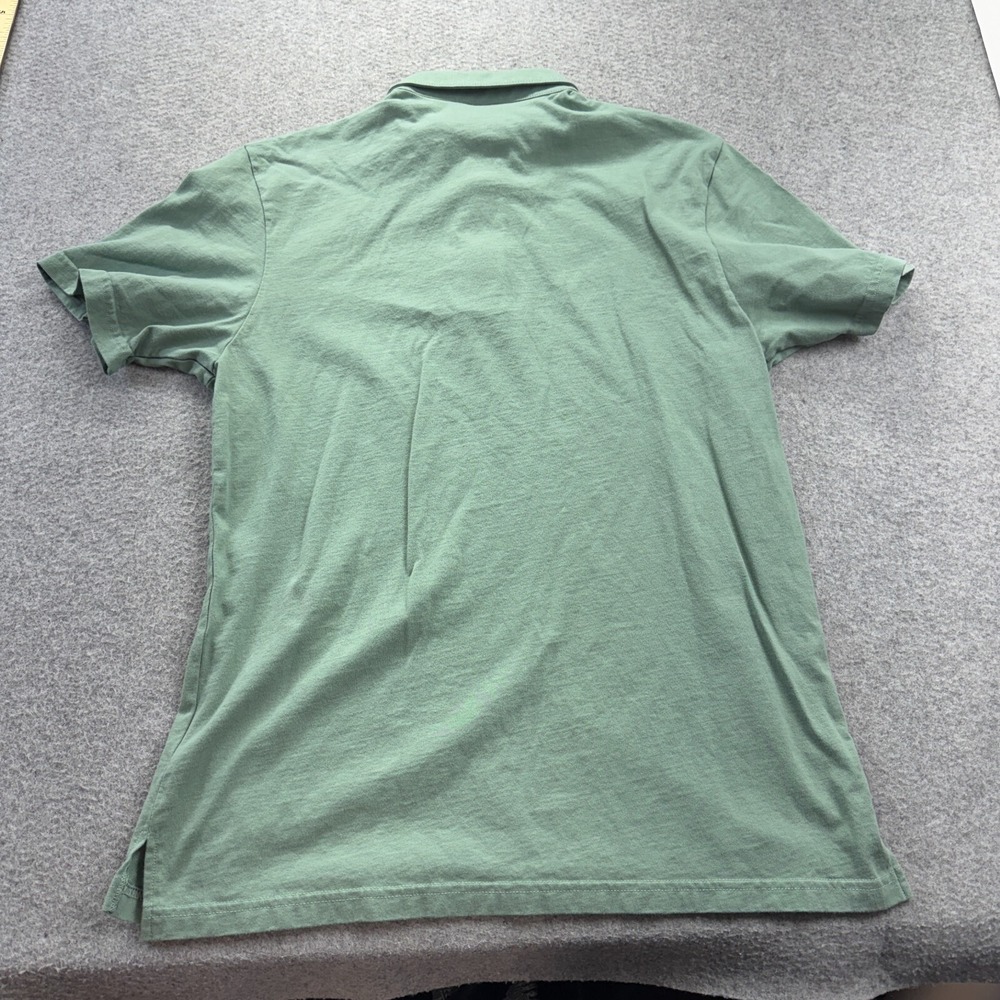 General Standard USA Polo Shirt Sage Green Mens Large 100% Cotton Casual Classic - Picture 6 of 7